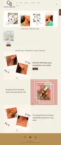 Landing page de joias